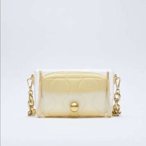 ✨SALE ✨Zara chain strap vinyl shoulder bag ✨SALE ✨